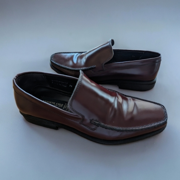 Men's KENNETH COLE Cordovan Loafers Size 7 1/2 - Picture 4 of 8